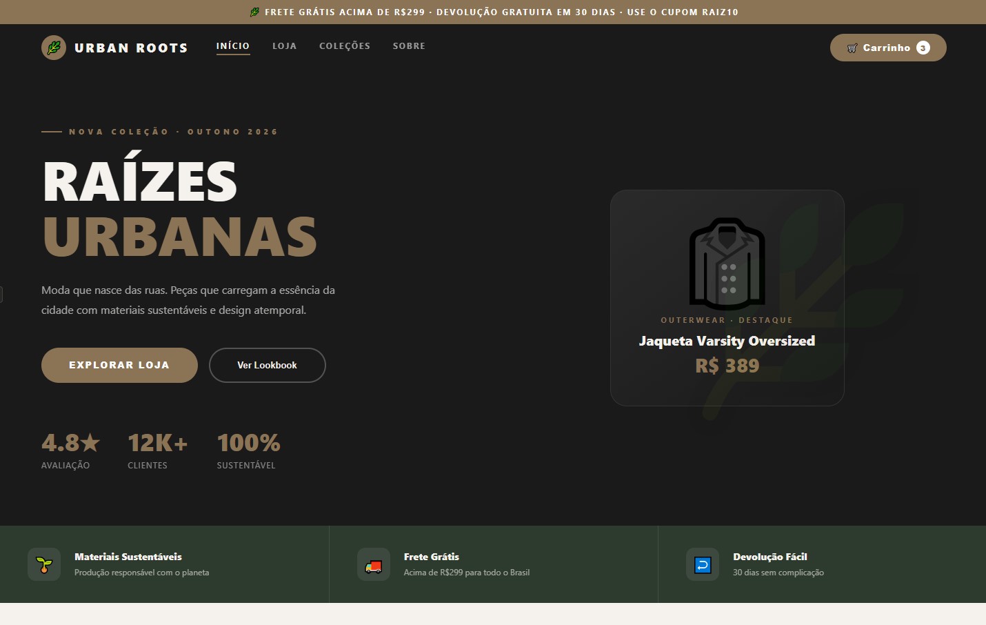 URBAN ROOTS — E-Commerce